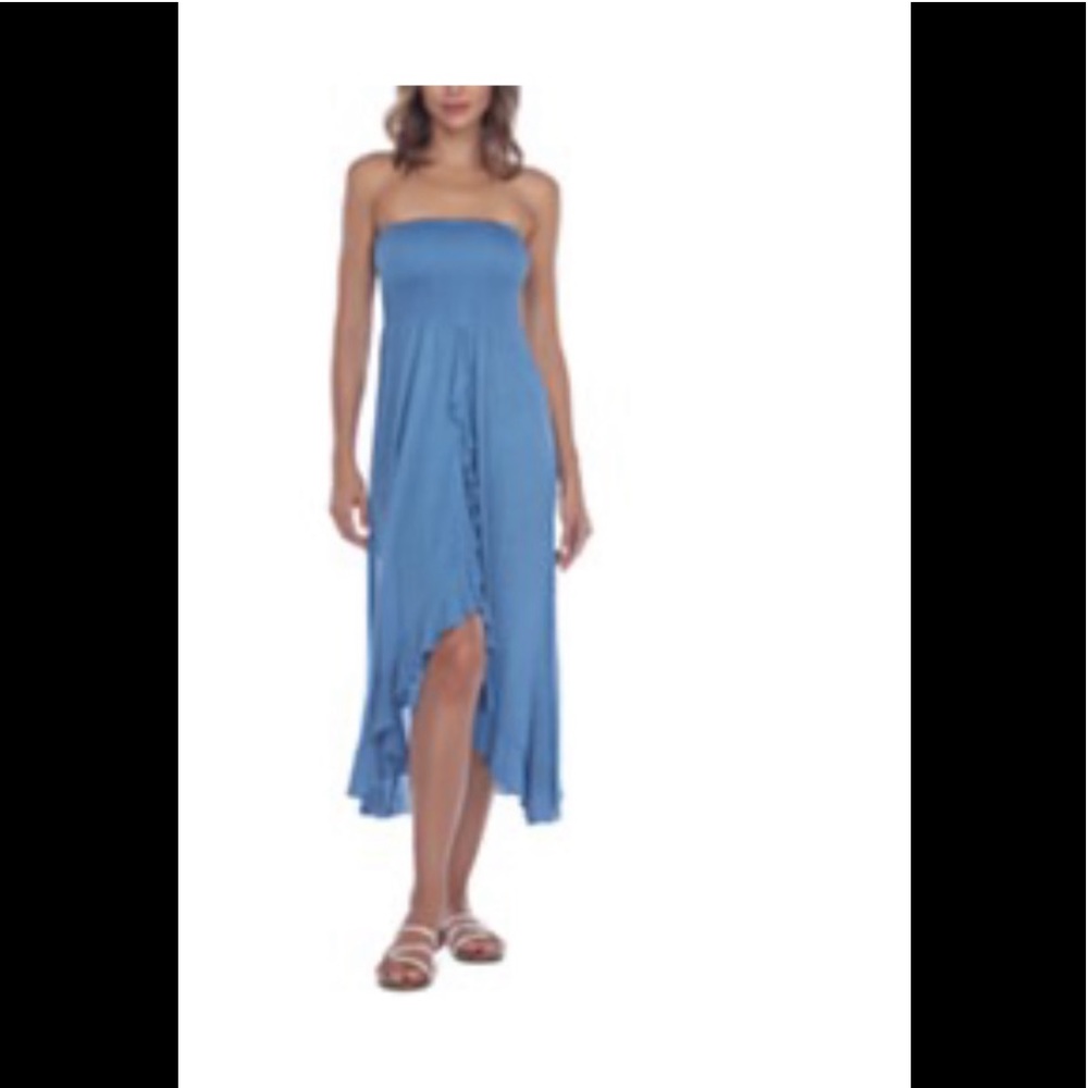 Reviya Strapless High-Low Dress Cover-Up Size:L